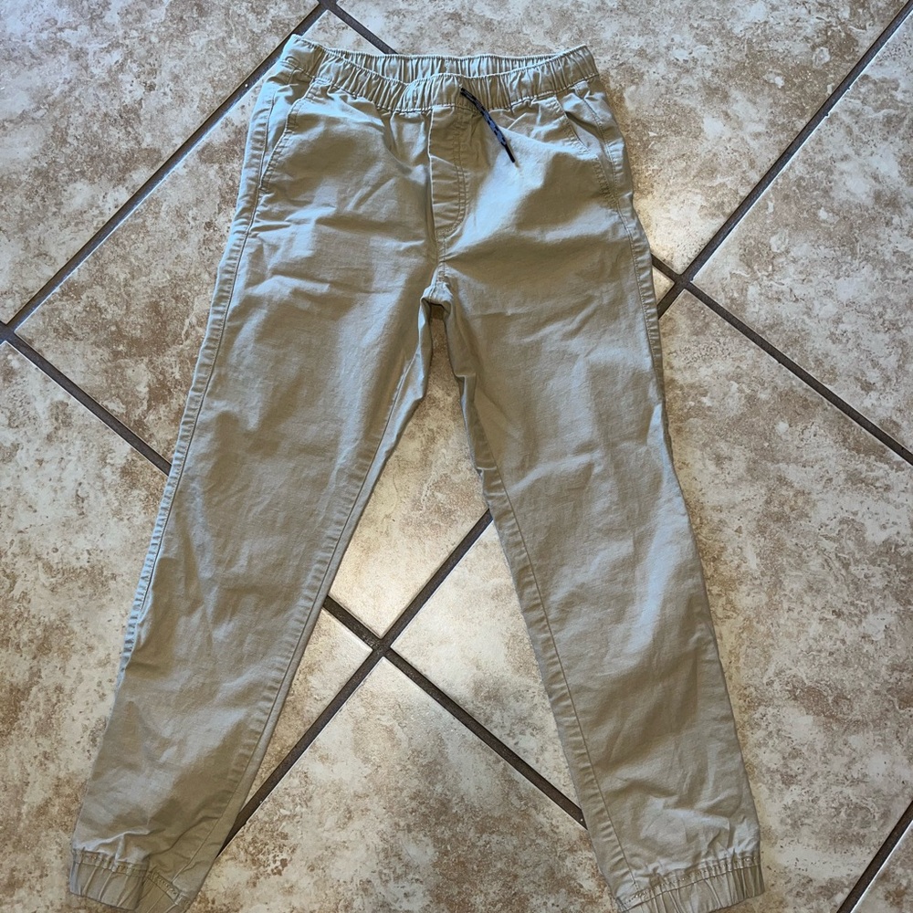 Boys Gap kids khaki jogger bottom uniform pants.